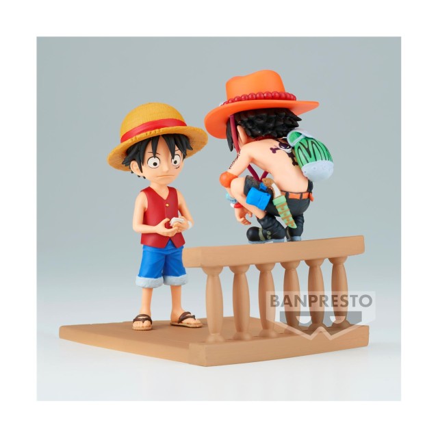 Banpresto WCF Log Stories: One Piece - Luffy & Ace Statue (8cm) (89475)