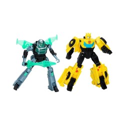 Hasbro Transformers Earthspark: Cyber-Combiner - Bumblebee & Mo Malto Action Figures (F8439)