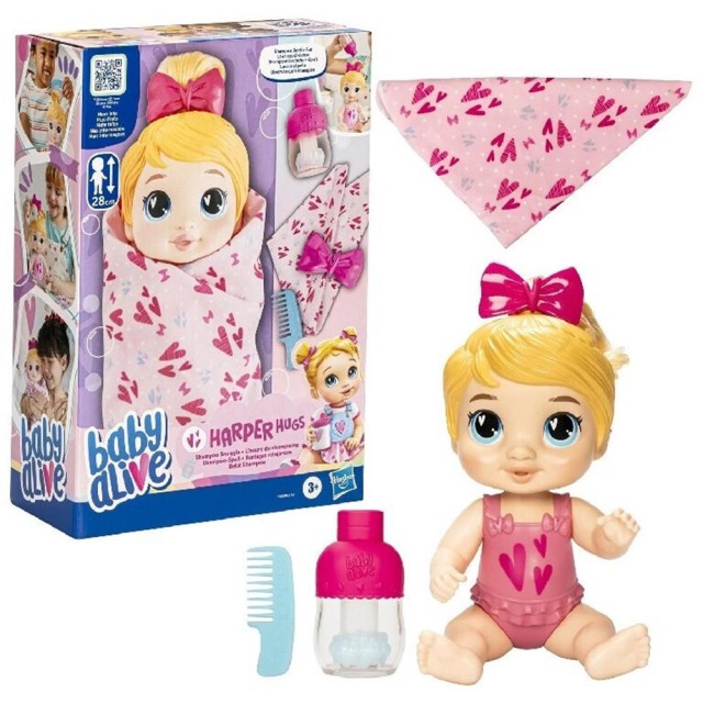 Hasbro Baby Alive: Shampoo Snuggle - Harper Hugs Doll (F9119)