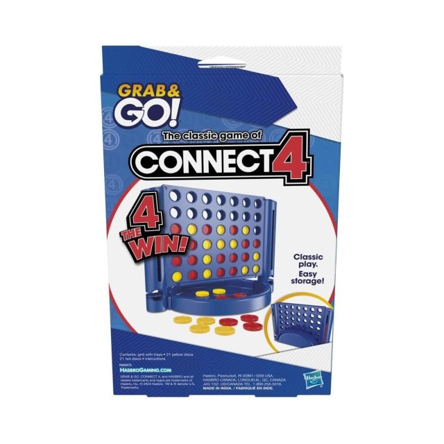 Hasbro Connect 4: Grab And Go - Board Game (Greek Language) (F8253)