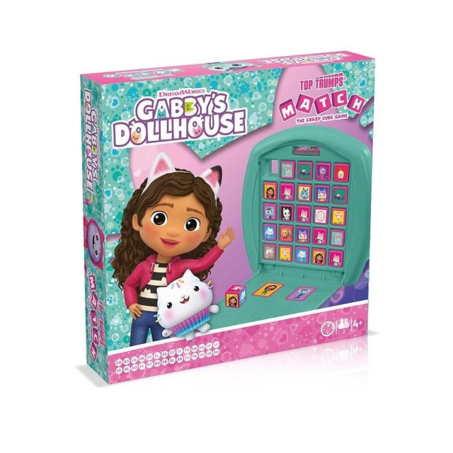 Winning Moves: Gabby's Dollhouse - Top Trumps Match Cube Game (WM04252-ML1)