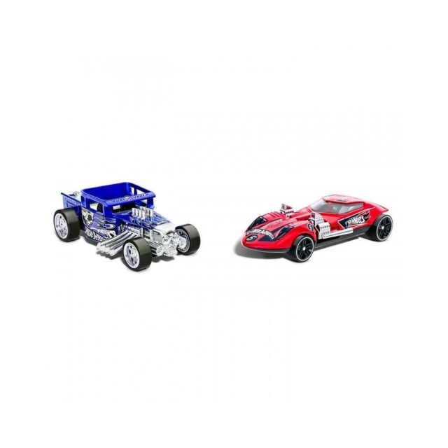 Mattel Hot Wheels: Pull-Back Speeders - Bone Shaker & Twin Mill (HPR92)