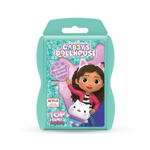 Winning Moves: Top Trumps Juniors - Gabby's Dollhouse Playing Cards (WM04165-EN1-6)