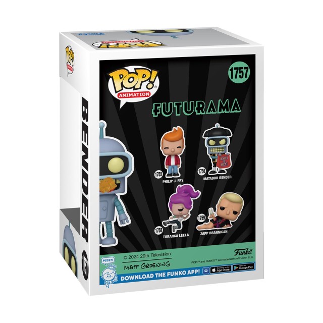 Funko Pop! Animation: Futurama - Bender* (Specialty Series Exclusive) #1757 Vinyl Figure