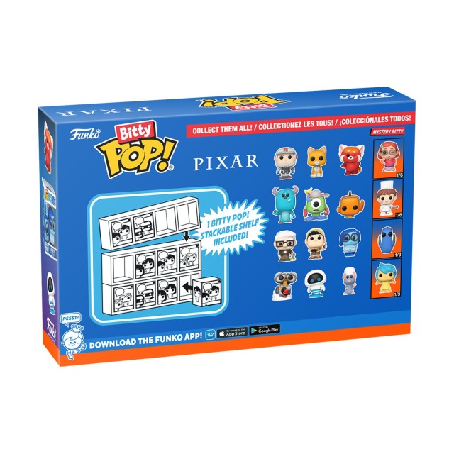 Funko Bitty Pop! 4-Pack: Disney Pixar - Buzz Lightyear (XL-01), Sox, Red Panda Mei, Mystery Pop! Vinyl Figures