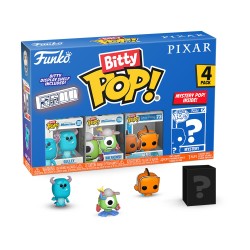 Funko Bitty Pop! 4-Pack: Disney Pixar - Sulley, Mike Wazowski, Nemo, Mystery Pop! Vinyl Figures