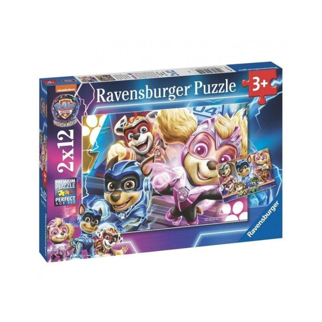 Ravensburger Puzzle: Paw Patrol The Mighty Movie (2x12pcs) (5721)