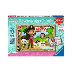 Ravensburger Puzzle: Gabby's Dollhouse - Let's Pirate Party! (2x24pcs) (5710)