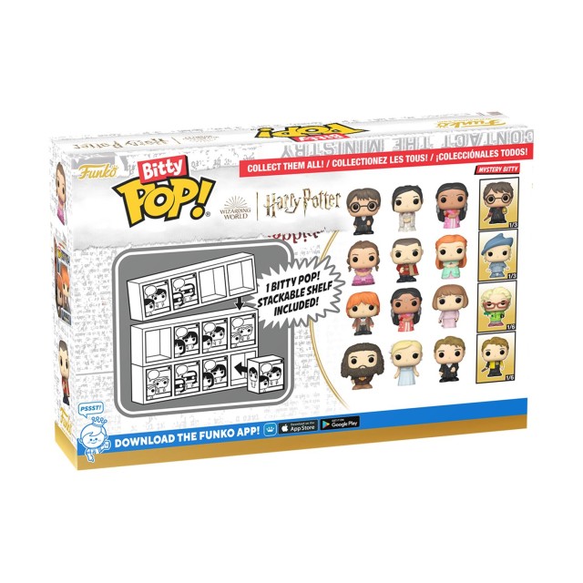 Funko Bitty Pop! 4-Pack: Harry Potter Goblet of Fire - Harry Potter, Cho Chang, Parvati Patil, Mystery Pop! Vinyl Figures