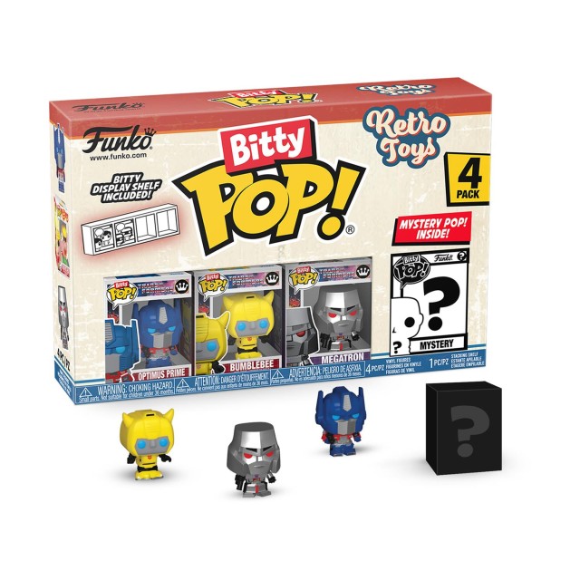 Funko Bitty Pop! 4-Pack: Retro Toys: Transformers Vinyl Figures