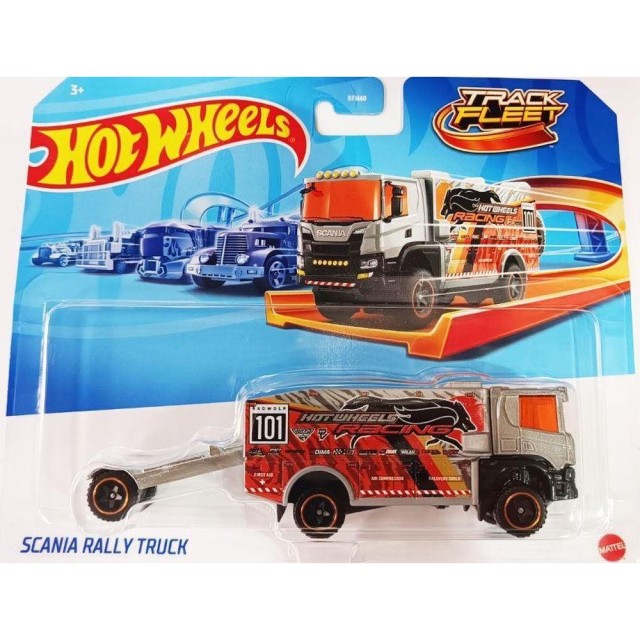 Mattel Hot Wheels Track Stars - Scania Rally Truck (Grey) (HXP25)