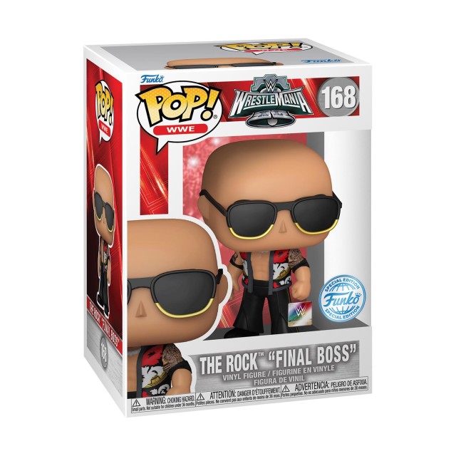 Funko Pop! WWE: Wrestlemania - The Rock "Final Boss" (Special Edition) #168 Vinyl Figure