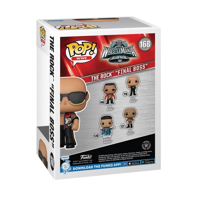 Funko Pop! WWE: Wrestlemania - The Rock "Final Boss" (Special Edition) #168 Vinyl Figure