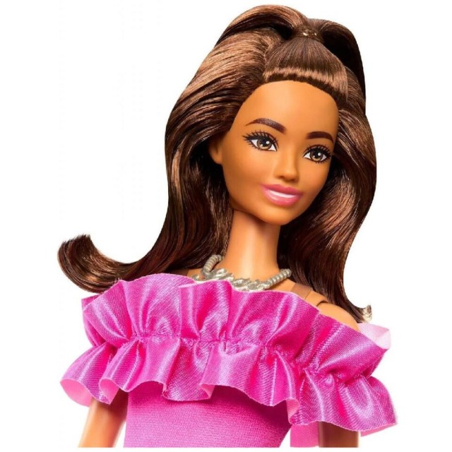 Mattel Barbie: 65 Inspiring Stories 1997 - Fashionistas Doll with Brown Hair & Pink Dress (HRH15)