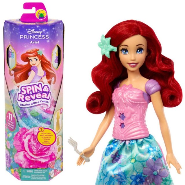 Mattel Disney Princess: Spin & Reveal - Ariel Doll (HTV88)