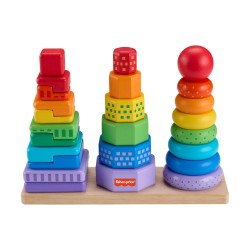 Fisher-Price - Wooden Stacking Shape Sorter (HXT76)