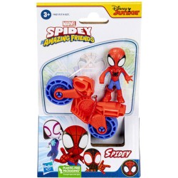 Hasbro Disney Marvel: Spidey and his Amazing Friends - Spidey with Bike Action Figure (F4001)