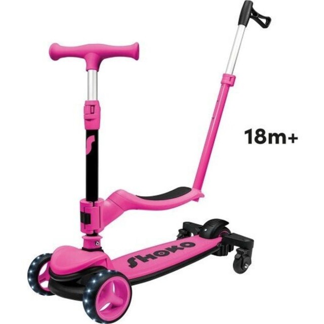 AS SHOKO: Prime 4 in 1 PLUS Scooter Ροζ (5004-50523)