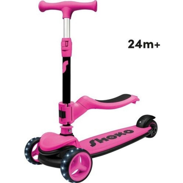 AS SHOKO: Prime 4 in 1 PLUS Scooter Ροζ (5004-50523)