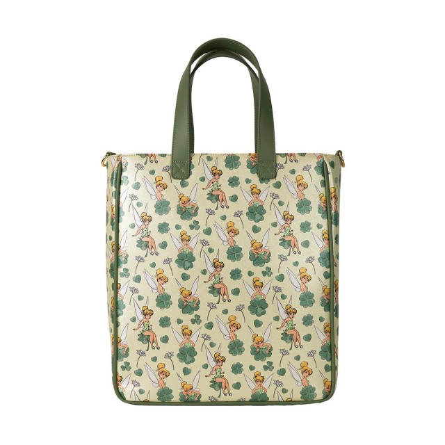 Loungefly Disney: Tinker Bell - 4-Leaf Clover Tote Bag With Coin Bag (WDTBS0002)