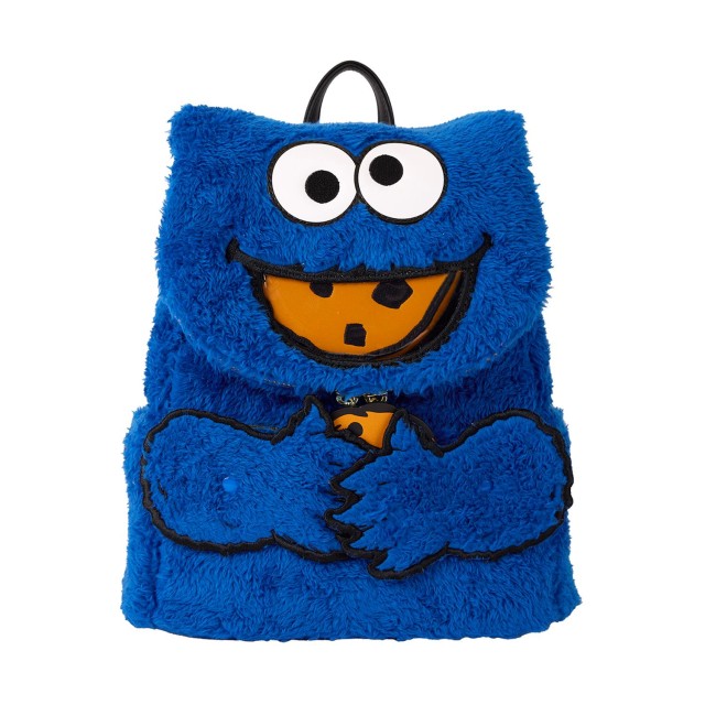 Loungefly Sesame Street: Cookie Monster Plush Mini Backpack (SESBK0013)