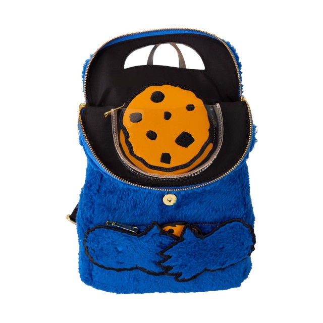 Loungefly Sesame Street: Cookie Monster Plush Mini Backpack (SESBK0013)