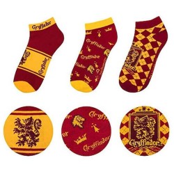 Cinereplicas Movies: Harry Potter - Gryffindor Socks (Ankle) (Set of 3) (CR1631)