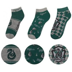 Cinereplicas Movies: Harry Potter - Slytherin Socks (Ankle) (Set of 3) (CR1632)