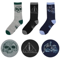 Cinereplicas Movies: Harry Potter - Deathly Hallows Socks (Set of 3) (CR1605)