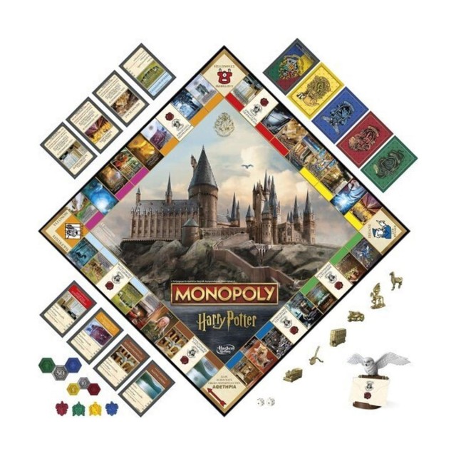 Hasbro Monopoly: Harry Potter - A Magical Adventure at Hogwarts (Greek Language) (F9422)