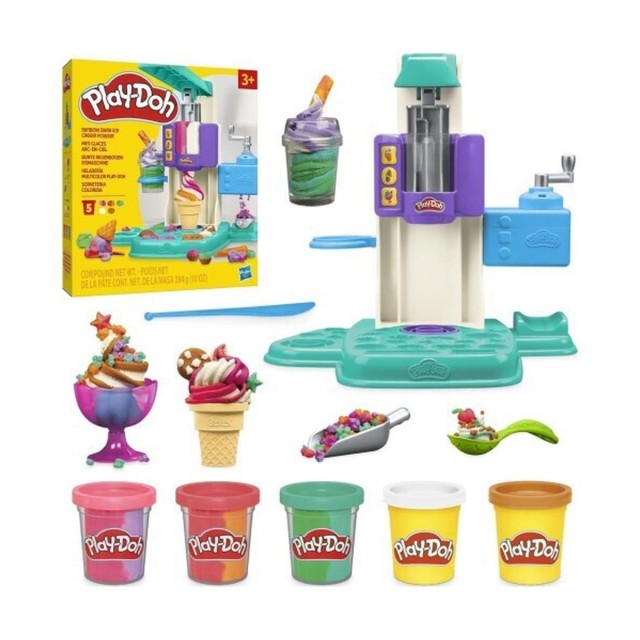 Hasbro Play-Doh: Rainbow Swirl Ice Cream Playset (G0028)