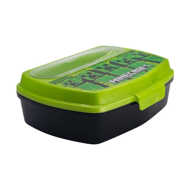 Stor: Minecraft - Funny Sandwich Box With Cutlery (40409)