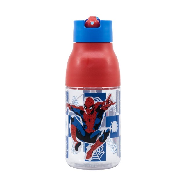 Stor Marvel: Spiderman Black Board -  Double Opening Sipper Ecozen Bottle (420ml) (74735)