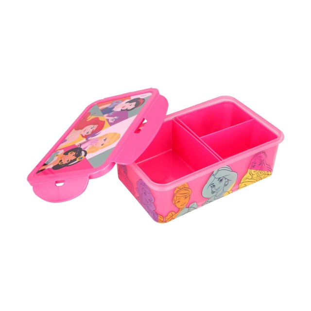 Stor Disney Princess: Bright & Bold - Rectangular Food Container With Removable Compartments (1190ml) (51245)