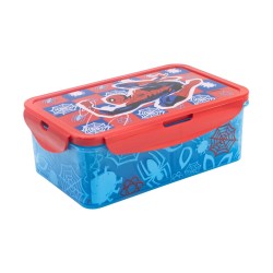 Stor: Marvel: Spider-Man Arachnid Grid -  Rectangular Food Container With Removable Compartments (1190ml) (74745)