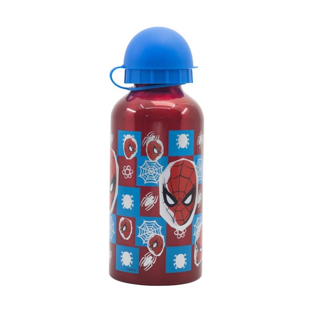 Stor: Marvel: Spiderman Arachnid Grid -  Aluminium Bottle (400ml) (74734)