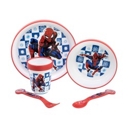 Stor: Marvel: Spider-Man Arachnid Grid -  Non Slip 5 Pcs Bicolor Premium Set  (74781)