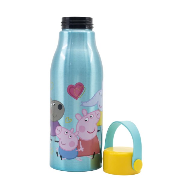 Stor: Peppa Pig Core 2022 - Flexi Handle Aluminium Bottle (760ml) (13961)