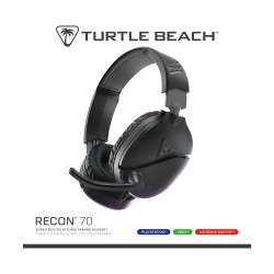 Turtle Beach: Recon 70 - Wired Gaming Headset [For XBOX, PS, Switch, PC, mobile] (Color: Black)