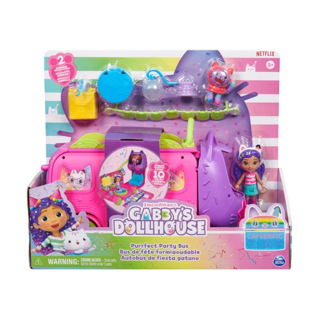 Spin Master Gabby's Dollhouse: Cat-Errific Celebration - Purrfect Party Bus Playset (6068015)*