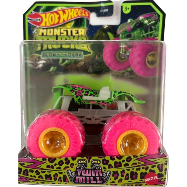 Mattel Hot Wheels Monster Trucks: Glow in The Dark - Twin Mill (HVH80)