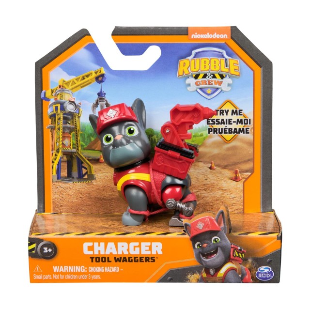 Spin Master Paw Patrol: Rubble & Crew - Charger Tool Waggers Action Pup (20148303)