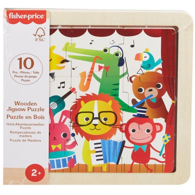 Fisher-Price: Wooden Jigsaw Puzzle - Jungle (HXV18)