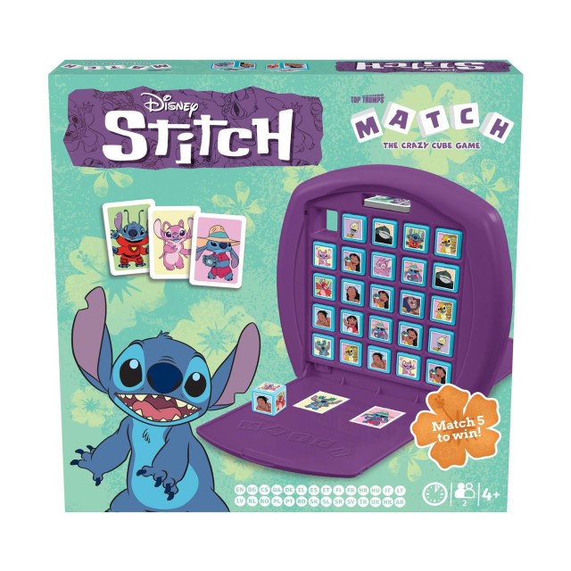 Winning Moves: Disney Stitch -Top Trumps Match Cube Game (WM04815-ML1)