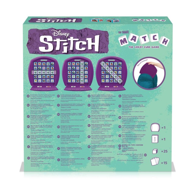 Winning Moves: Disney Stitch -Top Trumps Match Cube Game (WM04815-ML1)