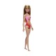 Mattel Barbie: Beach - Blond Hair Doll Wearing Pink Palm Tree-Print Swimsuit (HXX48)