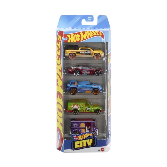 Mattel Hot Wheels - HW City (Set Of 5) (JBJ75)