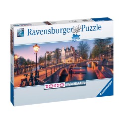 Ravensburger Puzzle: Panorama - Evening in Amsterdam (1000pcs) (12000446)