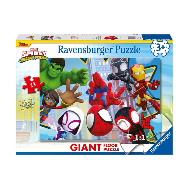 Ravensburger Giant Floor Puzzle Marvel: Spidey and his Amazing Friends - An Amazing Team (24pcs) (31825)