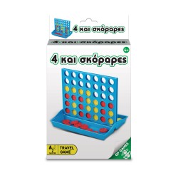 Giochi Preziosi Travel Game - 4 Και Σκόραρες (Ελληνική Γλώσσα) (TAV00000)